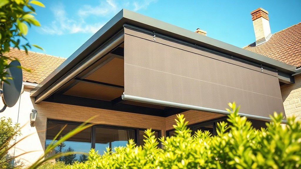 5 stores anti-chaleur essentiels pour toiture de véranda
